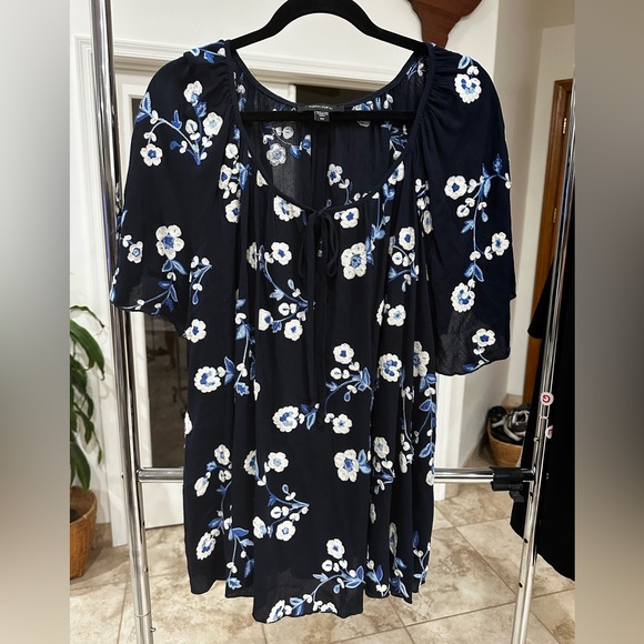 Karen Kane Tops - Karen Kane Black Floral Peasant Top Blouse Shirt Plus Size 2X